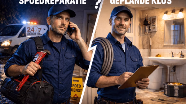 Spoedreparatie of geplande klus? Wanneer schakel je een 24/7 loodgieter in?
