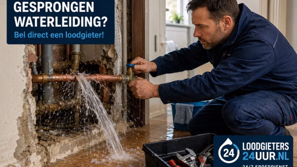 Gesprongen waterleiding Zwijndrecht? Zo voorkomt u grote waterschade
